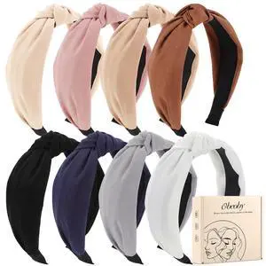 8Pcs Headbands for Women, Fashion Knotted Headband, Brown | Teacher's headband, Knotted Hairband, Lightweight, No-Teeth Comfort, 8 Colors for Daily Wear, Parties, Gifts Hair Accessories 8Pcs Headbands for Women, Fashion Knotted Headband, Brown | Teacher's headband, Knotted Hairband, Lightweight, No-Teeth Comfort, 8 Colors for Daily Wear, Parties, Gifts Hair Accessories
