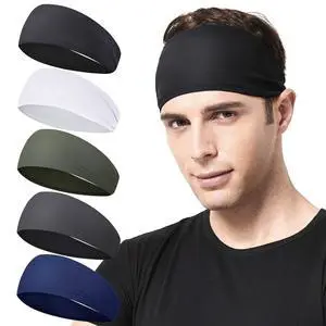 Headbands for Men,5 Pack Mens Moisture Wicking Workout Sweatband | Athletic Headbands,Keep in Place During Exercise,Sports Headband for Running,Cycling,Basketball,Gym,Fitness,Unisex Hairband Headbands for Men,5 Pack Mens Moisture Wicking Workout Sweatband | Athletic Headbands,Keep in Place During Exercise,Sports Headband for Running,Cycling,Basketball,Gym,Fitness,Unisex Hairband