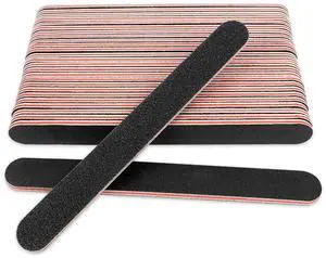 20 Pack 100/180 Grit Nail Files, Black Professional Reusable Emery Boards Nail File, Manicure Tool Suitable for Both Acrylic and Natural Nails 20 Pack 100/180 Grit Nail Files, Black Professional Reusable Emery Boards Nail File, Manicure Tool Suitable for Both Acrylic and Natural Nails