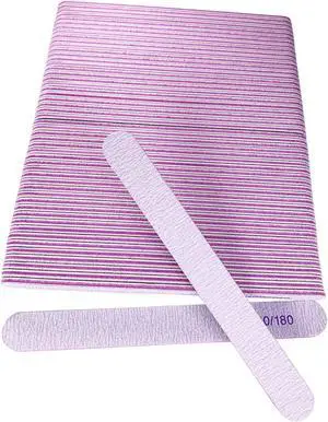 50 Pcs Nail File, Emery Board Nail Files for Acrylic Nails and Natural Nails, 100/180 Grit Double Sided Fingernail File Gel Nail Professional Reusable Washable Manicure Pedicure Kit Set Gray 50 Pcs Nail File, Emery Board Nail Files for Acrylic Nails and Natural Nails, 100/180 Grit Double Sided Fingernail File Gel Nail Professional Reusable Washable Manicure Pedicure Kit Set Gray
