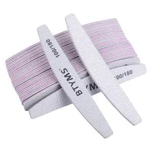 25Pcs 100/180 Grit Nail File and Buffer Professional Double-Sided Emery Boards for Acrylic, Gel & Natural Nails 25Pcs 100/180 Grit Nail File and Buffer Professional Double-Sided Emery Boards for Acrylic, Gel & Natural Nails