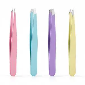 4 Pack Stainless Steel Eyebrow Tweezers Set, Precision Hair Removal Tools 4 Pack Stainless Steel Eyebrow Tweezers Set, Precision Hair Removal Tools
