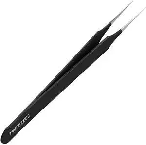 Ingrown Hair Tweezers | Pointed Tip | Black |Precision Stainless Steel | Extra Sharp and Perfectly Aligned for Ingrown Hair Treatment & Splinter Removal For Men and Women | Ingrown Hair Tweezers | Pointed Tip | Black |Precision Stainless Steel | Extra Sharp and Perfectly Aligned for Ingrown Hair Treatment & Splinter Removal For Men and Women |