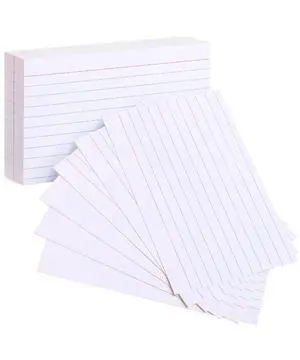 Lined Index Cards, 3x5, 100 Cards, Flash Cards, Note Cards | Index Card Lined Index Cards, 3x5, 100 Cards, Flash Cards, Note Cards | Index Card