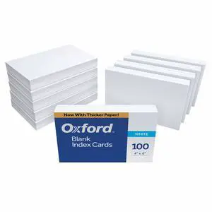 Blank Index Cards, 4 x 6 Inches, White, 10 Packs of 100 (40) Blank Index Cards, 4 x 6 Inches, White, 10 Packs of 100 (40)