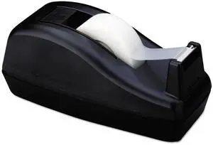 Deluxe Desktop Tape Dispenser, Black, for 1 Inch Core Tapes (C-40) Deluxe Desktop Tape Dispenser, Black, for 1 Inch Core Tapes (C-40)