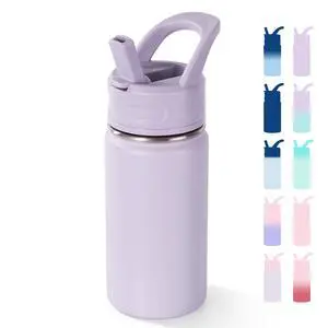 12oz Kids Water Bottle for School, Toddler Bottles with Straws, Stainless Steel Vacuum Insulated Water Bottle for Boys&Girls, Leak-Proof, BPA-Free, Purple 12oz Kids Water Bottle for School, Toddler Bottles with Straws, Stainless Steel Vacuum Insulated Water Bottle for Boys&Girls, Leak-Proof, BPA-Free, Purple