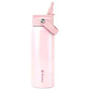 24 oz Insulated Water Bottle, Easy Slide Lid, Leak Proof, Keep Cold 24H, Fits in Car Cup Holder, Vacuum Insulated Tumbler, Metal Stainless Steel with Straw and Handle, Glimmer Pink 24 oz Insulated Water Bottle, Easy Slide Lid, Leak Proof, Keep Cold 24H, Fits in Car Cup Holder, Vacuum Insulated Tumbler, Metal Stainless Steel with Straw and Handle, Glimmer Pink