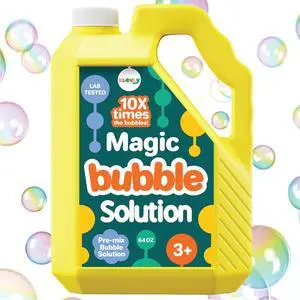 64 oz Iridescent Bubble Solution Refill | Non-Toxic Pre-Mix Bubble Refill Solution No Mixing or Measuring Required | Bubbles for Kids | Bubbles Bulk | Bubble Machine Solution | Giant Bubble Solution 64 oz Iridescent Bubble Solution Refill | Non-Toxic Pre-Mix Bubble Refill Solution No Mixing or Measuring Required | Bubbles for Kids | Bubbles Bulk | Bubble Machine Solution | Giant Bubble Solution