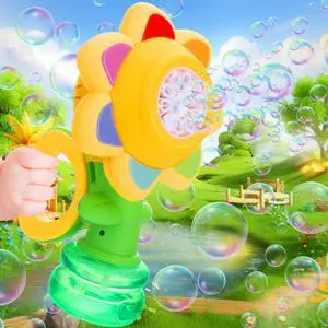 Seven Color Flower Bubble Machine,7 Color Sunflower Rechargeable Bubble Blower with Lights for Kids Ages 4-8,Toddlers 3 and up Automatic Bubble Maker for Bathtub Bath,Summer Outdoor Toys Seven Color Flower Bubble Machine,7 Color Sunflower Rechargeable Bubble Blower with Lights for Kids Ages 4-8,Toddlers 3 and up Automatic Bubble Maker for Bathtub Bath,Summer Outdoor Toys