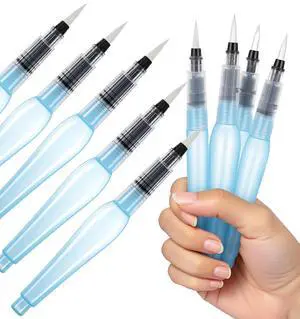 9 Piece Water Pen, Refillable Watercolor Pen for Watercolor | Professional Watercolor Pencils for Painting, For Artists & Calligraphy 9 Piece Water Pen, Refillable Watercolor Pen for Watercolor | Professional Watercolor Pencils for Painting, For Artists & Calligraphy