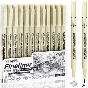Micro Fineliner Black Drawing Pens,12 Waterproof Watercolor Painting Art Supplies Adults Anime Gifts Artist Fine Line Marker Archival Ink Micron Set Sketch Outline Manga Sketching Zentangle Teen Stuff Micro Fineliner Black Drawing Pens,12 Waterproof Watercolor Painting Art Supplies Adults Anime Gifts Artist Fine Line Marker Archival Ink Micron Set Sketch Outline Manga Sketching Zentangle Teen Stuff