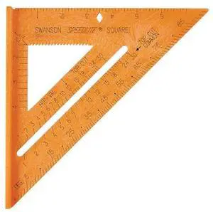 T0118 8 inch Orange Composite Speedlite Speed Square Layout Tool, made of High Impact Polystyrene | Made in America 8" bright orange layout tool has a lightweight framing square & saw guide T0118 8 inch Orange Composite Speedlite Speed Square Layout Tool, made of High Impact Polystyrene | Made in America 8" bright orange layout tool has a lightweight framing square & saw guide