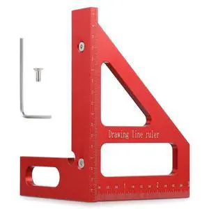 3D Multi Angle Square, Angle Measuring Ruler Imperial 45/90 Degree | Woodworking Measuring Tools, Drawing Line Ruler, High Precision Triangle Rulers, for Engineer, Carpenter Crafting 3D Multi Angle Square, Angle Measuring Ruler Imperial 45/90 Degree | Woodworking Measuring Tools, Drawing Line Ruler, High Precision Triangle Rulers, for Engineer, Carpenter Crafting