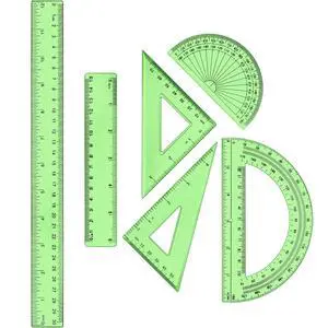 6 Pcs Math Geometry Ruler Set, Protractor Triangle School,Green | Clear Plastic Geometry Tools for Kids Drawing, Includes Protractors Triangles Straight Edge, Drafting Set for Math Class Home 6 Pcs Math Geometry Ruler Set, Protractor Triangle School,Green | Clear Plastic Geometry Tools for Kids Drawing, Includes Protractors Triangles Straight Edge, Drafting Set for Math Class Home