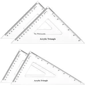 4 Pack Large Triangle Ruler Set Square, 30/60 and 45/90 Degrees | Triangle Ruler, Triangle Hollow, Math Drawing Drafting, Back to School, School Supplies, Classroom Supplies, Office 4 Pack Large Triangle Ruler Set Square, 30/60 and 45/90 Degrees | Triangle Ruler, Triangle Hollow, Math Drawing Drafting, Back to School, School Supplies, Classroom Supplies, Office