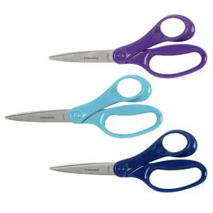 7" Student Scissors for Kids Ages 12-14, School & Crafting, 3-Pack | Scissors with Precise Blades for School or Crafting, Ergonomic Handles Designed for Older Kids, Back to School Supplies 7" Student Scissors for Kids Ages 12-14, School & Crafting, 3-Pack | Scissors with Precise Blades for School or Crafting, Ergonomic Handles Designed for Older Kids, Back to School Supplies