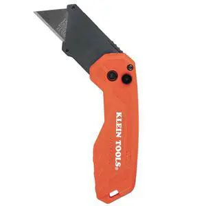 44307 FLICKBLADE Folding Utility Knife, Subcompact Design with Quick-Change Triple-Ground Carbon Steel Blade, Dual Locking Positions, and Pocket Clip 44307 FLICKBLADE Folding Utility Knife, Subcompact Design with Quick-Change Triple-Ground Carbon Steel Blade, Dual Locking Positions, and Pocket Clip