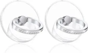 2pcs Diamond Phone Ring Stand HolderRound Transparent Phone Ring Kickstand360 Degree Rotation Finger Grip Compatible with All SmartphonesTablet and Case 2pcs Diamond Phone Ring Stand HolderRound Transparent Phone Ring Kickstand360 Degree Rotation Finger Grip Compatible with All SmartphonesTablet and Case