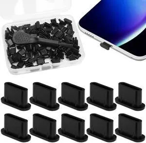 100 Pcs USB C Dust Plugs,Port Cleaner with Brush for Phones | Type C Cleaning Kit,Charging Port Cleaner Kit Suitable for Phones With Usb C Such As Apple 15 And Samsung S20 S21 S22 S23 100 Pcs USB C Dust Plugs,Port Cleaner with Brush for Phones | Type C Cleaning Kit,Charging Port Cleaner Kit Suitable for Phones With Usb C Such As Apple 15 And Samsung S20 S21 S22 S23