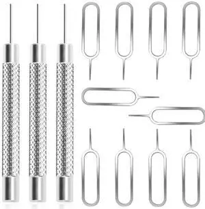 13 Pcs SIM Card Removal Openning Tool, SIM Card Ejector Removal Tool Pin, Tray Eject Pins Needle Opener, Universal Sim Ejector Tool, Watchchain Link Remover 13 Pcs SIM Card Removal Openning Tool, SIM Card Ejector Removal Tool Pin, Tray Eject Pins Needle Opener, Universal Sim Ejector Tool, Watchchain Link Remover