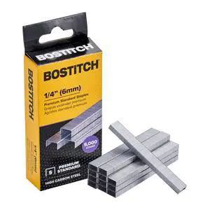 Office Bostitch SBS1914CP Standard Staples, 1/4" Leg Length (Box of 5000) | High carbon steel wire holds up to 28 sheets thick and fits nearly any desktop or heavy duty stapler Office Bostitch SBS1914CP Standard Staples, 1/4" Leg Length (Box of 5000) | High carbon steel wire holds up to 28 sheets thick and fits nearly any desktop or heavy duty stapler