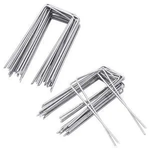 25 Pack Lawn Staples 4 Inch 11 Gauge U Shaped Garden Staples | Anti-Rust Metal Landscape Staples for Yard Lawn Landscape Fabric Christmas Decorations Irrigation Tubing 25 Pack Lawn Staples 4 Inch 11 Gauge U Shaped Garden Staples | Anti-Rust Metal Landscape Staples for Yard Lawn Landscape Fabric Christmas Decorations Irrigation Tubing