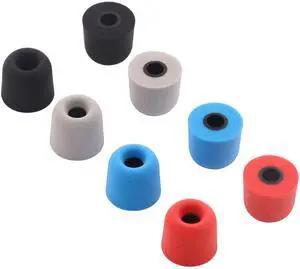 Foam Ear Tips Compatible with 4.0mm Connect Hole, Medium Size 4 Pairs Soft Memory Foam Earbud Tips, Fit for Most in-Ear Headphones, Foam, Black Gray Red Blue Foam Ear Tips Compatible with 4.0mm Connect Hole, Medium Size 4 Pairs Soft Memory Foam Earbud Tips, Fit for Most in-Ear Headphones, Foam, Black Gray Red Blue