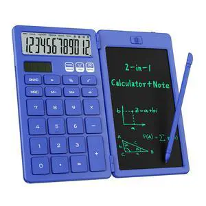 Desk Calculator with Erasable LCD Notepad Calculators Desktop Basic Calculators for Middle School Cute Pocket Solar Calculator Office Desk Accessories Supplies Home Office Essential Big Button Desk Calculator with Erasable LCD Notepad Calculators Desktop Basic Calculators for Middle School Cute Pocket Solar Calculator Office Desk Accessories Supplies Home Office Essential Big Button