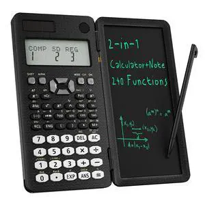 82MS Scientific Calculator 240 Functions 2-Line Display for Middle Students | Scientific Calculator with Notepad, Middle and High Students Back to School Supplie, Foldable Solar & Battery Power 82MS Scientific Calculator 240 Functions 2-Line Display for Middle Students | Scientific Calculator with Notepad, Middle and High Students Back to School Supplie, Foldable Solar & Battery Power