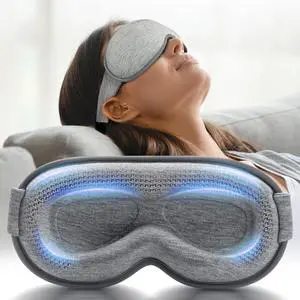 3D Blackout Weighted Eye Mask for Sleep, Airplane Travel Essential | Long flights, road trips, gentle weighted comfort, deep cups, lash-friendly, adjustable strap, daytime naps for men & women 3D Blackout Weighted Eye Mask for Sleep, Airplane Travel Essential | Long flights, road trips, gentle weighted comfort, deep cups, lash-friendly, adjustable strap, daytime naps for men & women
