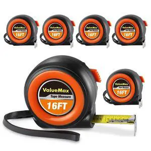 Tape Measure, 6 Pack 16FT Measuring Tape Retractable | Retractable, Easy Read, Auto-Lock for Construction, Contractor, Carpenter, Height measurement Tape Measure, 6 Pack 16FT Measuring Tape Retractable | Retractable, Easy Read, Auto-Lock for Construction, Contractor, Carpenter, Height measurement
