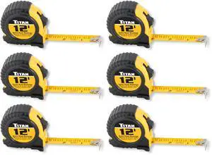 10912 Tape Measure with Easy-Read Standard Markings and Durable Case, 6-Piece Set, 12-Foot 10912 Tape Measure with Easy-Read Standard Markings and Durable Case, 6-Piece Set, 12-Foot
