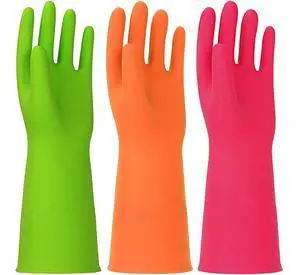 Latex Free Nitrile Cleaning Gloves, Small, 3 Pairs | 12 Mil Thick, Reusable Gloves with Non-Slip Grip, Waterproof for Dishwashing, Kitchen, Bathroom & Household Cleaning Latex Free Nitrile Cleaning Gloves, Small, 3 Pairs | 12 Mil Thick, Reusable Gloves with Non-Slip Grip, Waterproof for Dishwashing, Kitchen, Bathroom & Household Cleaning