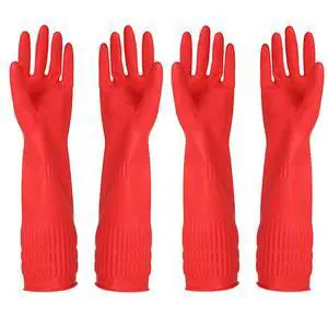 Rubber Cleaning Gloves Kitchen Dishwashing Glove 2-Pairs And Cleaning Cloth 2-Pack,Waterproof Reuseable.(Small) Rubber Cleaning Gloves Kitchen Dishwashing Glove 2-Pairs And Cleaning Cloth 2-Pack,Waterproof Reuseable.(Small)