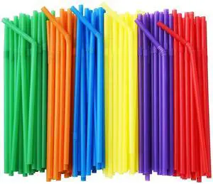 500 Pcs Colorful Plastic Flexible Straws, 7.75-inch Bendy Straws | 6 Assorted Colors, 0.23 in Diameter BPA Free Disposable Bendable Straws for Cold or Warm Drinks, Parties, Cafes and Daily Use 500 Pcs Colorful Plastic Flexible Straws, 7.75-inch Bendy Straws | 6 Assorted Colors, 0.23 in Diameter BPA Free Disposable Bendable Straws for Cold or Warm Drinks, Parties, Cafes and Daily Use
