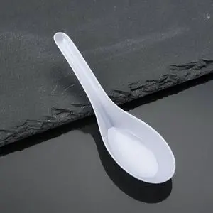 Disposable White Plastic Spoons, 5.3" Asian Chinese Soup Spoons,tasting spoon,Front Dish Spoon,Plastic Cutlery(White 50 PCS) Disposable White Plastic Spoons, 5.3" Asian Chinese Soup Spoons,tasting spoon,Front Dish Spoon,Plastic Cutlery(White 50 PCS)