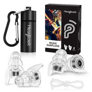 Concert Ear Plugs, 2Pairs Reusable high Fidelity Musician Ear Plugs for Concerts Loud Music-Noise Reduction Ear Protection earplugs for Rave,Festival,Music,Tinnitus Relief Concert Ear Plugs, 2Pairs Reusable high Fidelity Musician Ear Plugs for Concerts Loud Music-Noise Reduction Ear Protection earplugs for Rave,Festival,Music,Tinnitus Relief