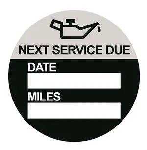 2x2 inch 60pcs Static Cling Oil Change Reminder Car Windshield Sticker 2x2 inch 60pcs Static Cling Oil Change Reminder Car Windshield Sticker