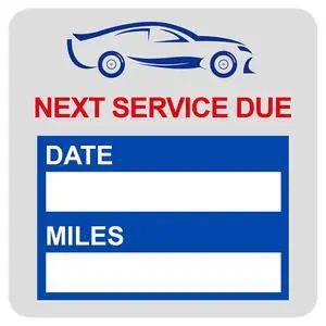 2x2 inch 102 PCS Next Service Due Static Cling Oil Change Stickers 2x2 inch 102 PCS Next Service Due Static Cling Oil Change Stickers