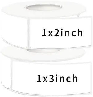Two Sizes Mixed Pack, Removable Quick-Drying Stickers, Waterproof, Oil-Proof, Tear-Resistant Multi-Purpose Labels (1''*2'' & 1''*3'', White) Two Sizes Mixed Pack, Removable Quick-Drying Stickers, Waterproof, Oil-Proof, Tear-Resistant Multi-Purpose Labels (1''*2'' & 1''*3'', White)