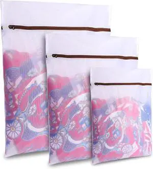 Mesh Laundry Bags for Delicates Durable Protective Wash Bags | Travel Storage Bags for Intimates Lingerie, 3PCS (S,M,L) Mesh Laundry Bags for Delicates Durable Protective Wash Bags | Travel Storage Bags for Intimates Lingerie, 3PCS (S,M,L)