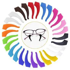 20 Pairs Multicolored Anti-slip Eyeglass Ear Grips Hook, Kids and Adults Sport Eyeglass Strap Holder, Eyewear Retainer with Box, Silicone Anti Slip Holder for Glasses for Eyeglass Temple Tip 20 Pairs Multicolored Anti-slip Eyeglass Ear Grips Hook, Kids and Adults Sport Eyeglass Strap Holder, Eyewear Retainer with Box, Silicone Anti Slip Holder for Glasses for Eyeglass Temple Tip