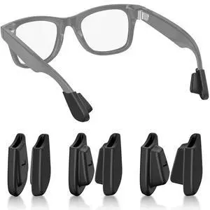 Eyeglass Ear Grip Compatible with Ray-Ban Meta (Gen1&2) Ear Cushion 3 Size | for Wayfarer/Skyler/Headliner/Blazer/Scriber, S/M/L 3 Pairs Silicone Anti-Slip Ear Grippers for Meta Glasses Accessories Eyeglass Ear Grip Compatible with Ray-Ban Meta (Gen1&2) Ear Cushion 3 Size | for Wayfarer/Skyler/Headliner/Blazer/Scriber, S/M/L 3 Pairs Silicone Anti-Slip Ear Grippers for Meta Glasses Accessories