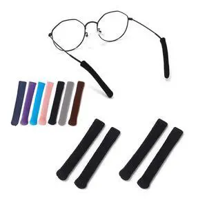 Upgrade Soft Knitting Cotton Fabric Glasses Ear Cushion, Anti-Slip Elastic Comfort Eyeglasses Temple Tips Sleeve Retainer, Eyeglass Ear Cushions Grips for Glasses Sunglasses Eyewear(2pairs Black) Upgrade Soft Knitting Cotton Fabric Glasses Ear Cushion, Anti-Slip Elastic Comfort Eyeglasses Temple Tips Sleeve Retainer, Eyeglass Ear Cushions Grips for Glasses Sunglasses Eyewear(2pairs Black)