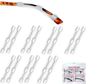 Eyeglass Ear Cushions, 7 Pairs Soft Silicone Anti Slip Glasses Ear Grip Temple Tips Comfort Ear Hook Pads, Non-Slip Flexible Eyewear Holder for Sports Running Daily Outdoor Wear (Clear 2, all) Eyeglass Ear Cushions, 7 Pairs Soft Silicone Anti Slip Glasses Ear Grip Temple Tips Comfort Ear Hook Pads, Non-Slip Flexible Eyewear Holder for Sports Running Daily Outdoor Wear (Clear 2, all)