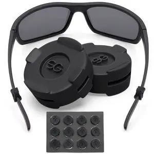 Eyeglass Ear Grips - Silicone Glasses Ear Cushions - 6 Pairs (Black) Eyeglass Ear Grips - Silicone Glasses Ear Cushions - 6 Pairs (Black)