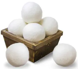 Wool Dryer Balls XL Size 6 Pack, Natural Fabric Softener 100% Organic Premium New Zealand Wool, Chemical Free and Reduces Wrinkles, 1000+ Loads, Baby Safe, Saving Energy & Time, White 6 Count Wool Dryer Balls XL Size 6 Pack, Natural Fabric Softener 100% Organic Premium New Zealand Wool, Chemical Free and Reduces Wrinkles, 1000+ Loads, Baby Safe, Saving Energy & Time, White 6 Count
