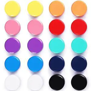 Fridge Magnets - 20 Pack Strong Refrigerator Magnets, 10 Colors Small Round Magnet, Cute Mini Decorative Magnets for Whiteboard, Locker, Office, Crafts, Kitchen, Classroom, Heavy Duty Magnet Fridge Magnets - 20 Pack Strong Refrigerator Magnets, 10 Colors Small Round Magnet, Cute Mini Decorative Magnets for Whiteboard, Locker, Office, Crafts, Kitchen, Classroom, Heavy Duty Magnet