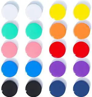 Fridge Magnets, 20 Pack 10 Colors Strong Small Round for Whiteboard | Refrigerator magnets heavy duty, perfect for notes photos calendars locker kitchen home office & classroom. Mini cute school Fridge Magnets, 20 Pack 10 Colors Strong Small Round for Whiteboard | Refrigerator magnets heavy duty, perfect for notes photos calendars locker kitchen home office & classroom. Mini cute school